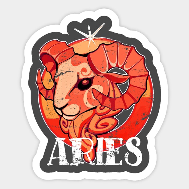 Love Heart Aries Personality Horoscope Zodiac April Sticker by roarr